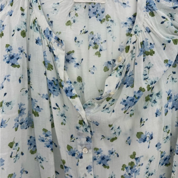 Doen Jane Blouse blue floral pattern - Picture 2 of 5